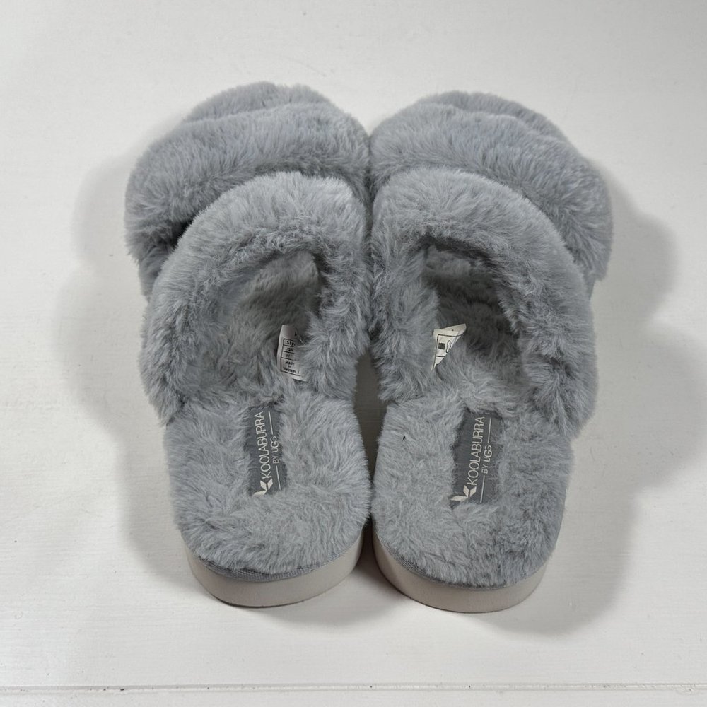 Koolaburra By Ugg Fuzz On Gray Slipper Sandals Wo… - image 2